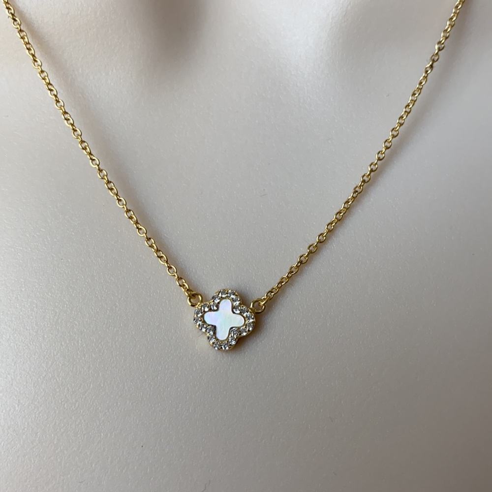 Mother of Pearl & Gold Necklace